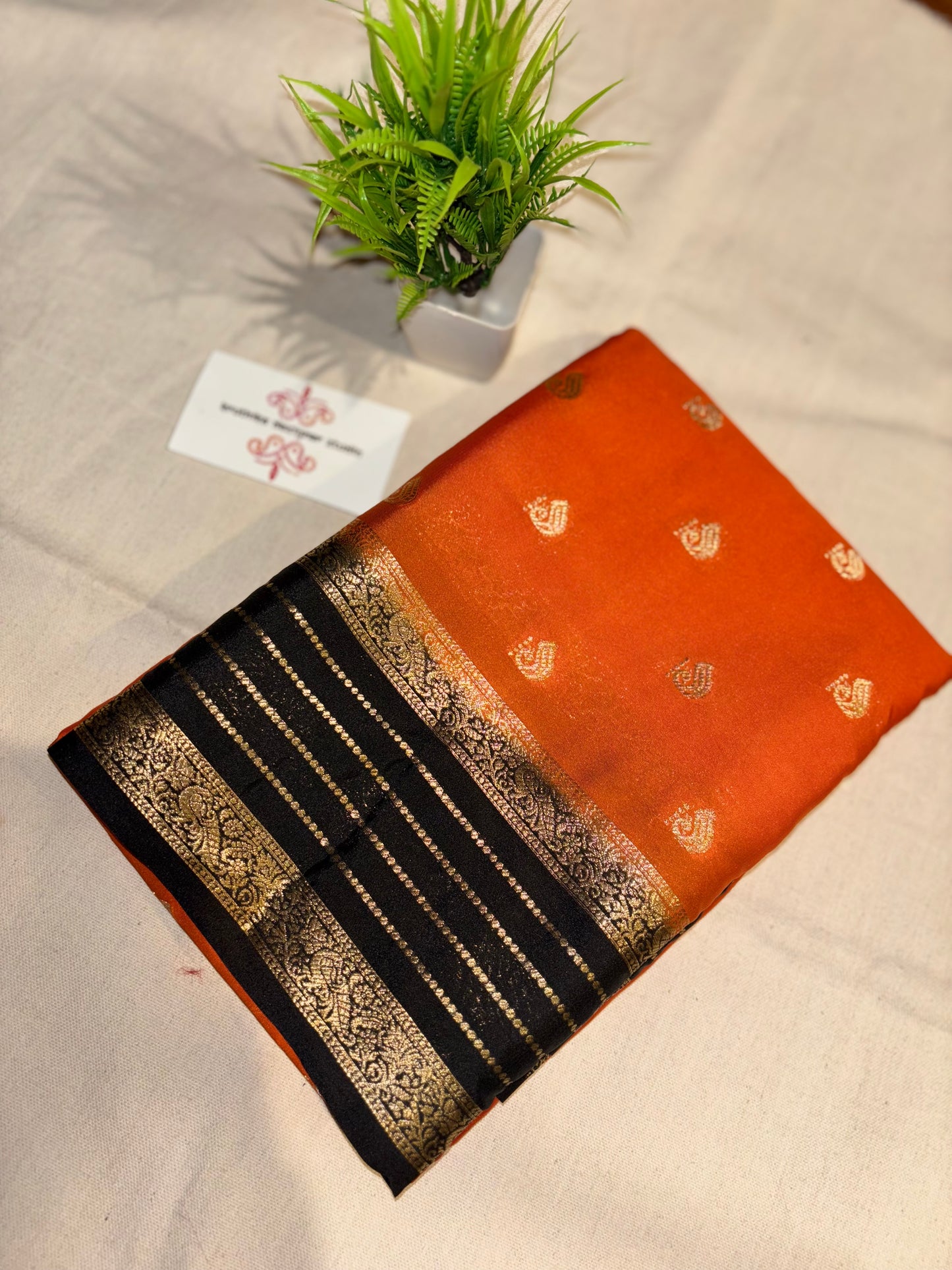 Semi Mysore silk butta