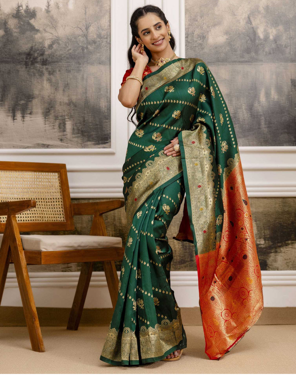 Kanchipuram silk saree