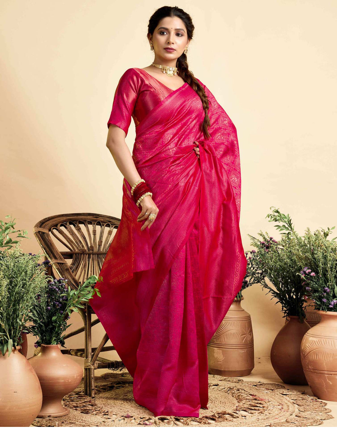Kanchipuram silk saree