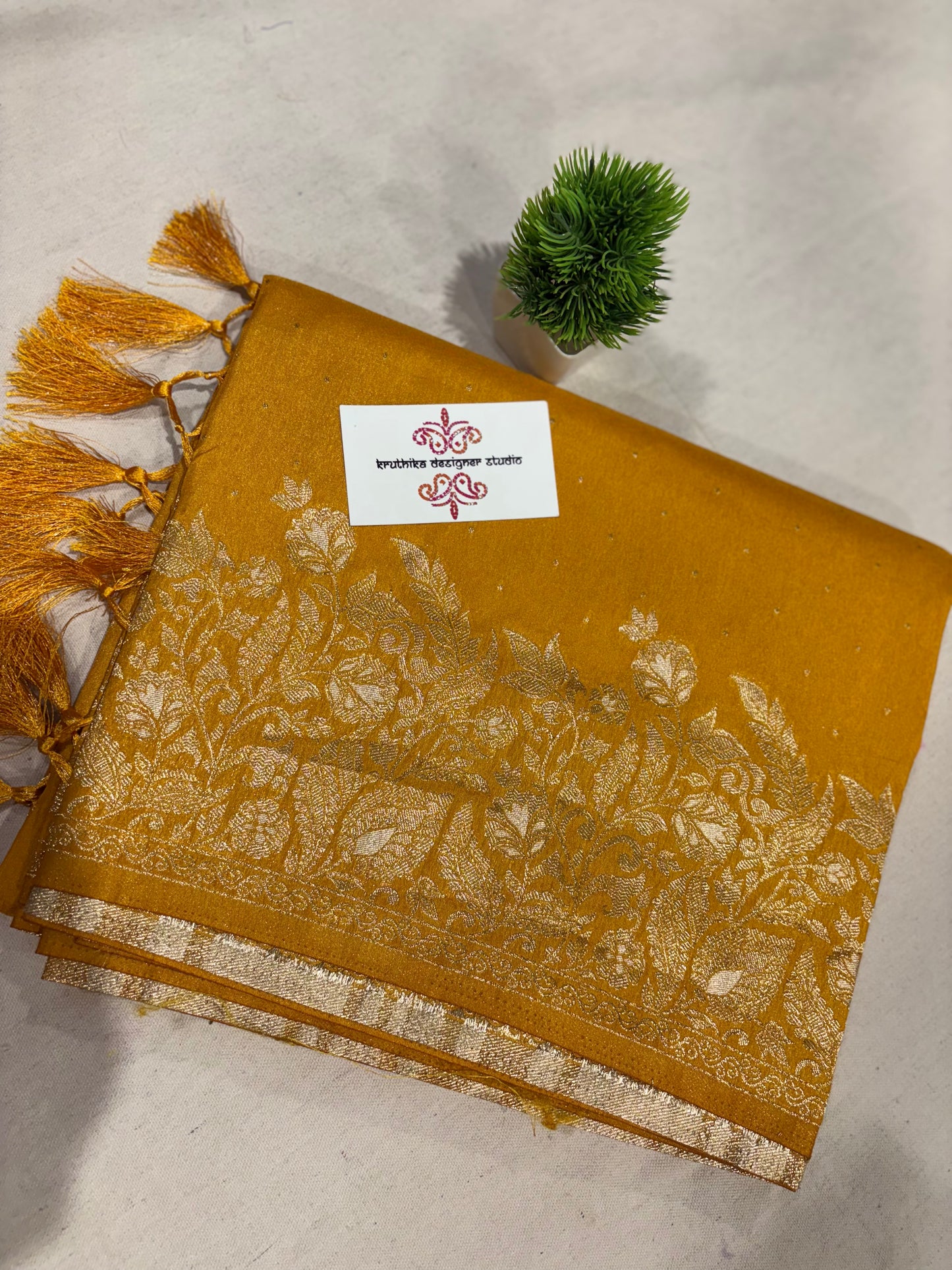 Satin Banarasi saree