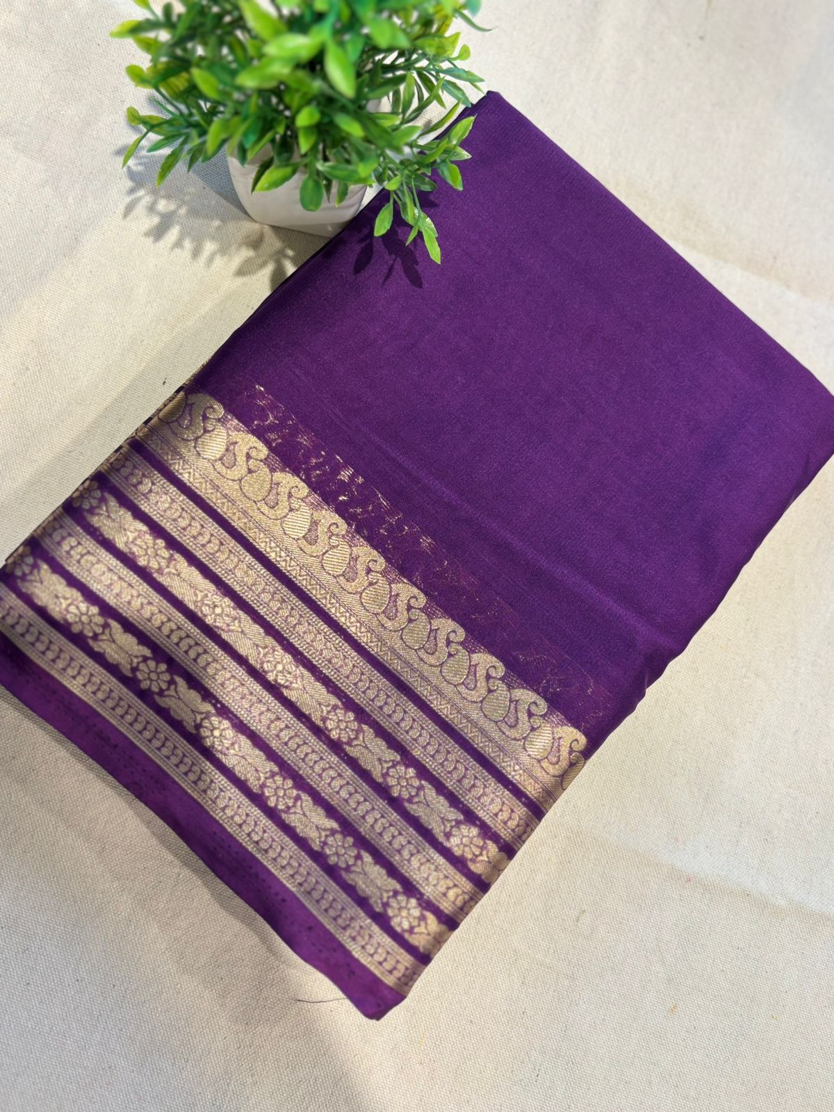 Zip & Go Saree Mysore Crepe Silk