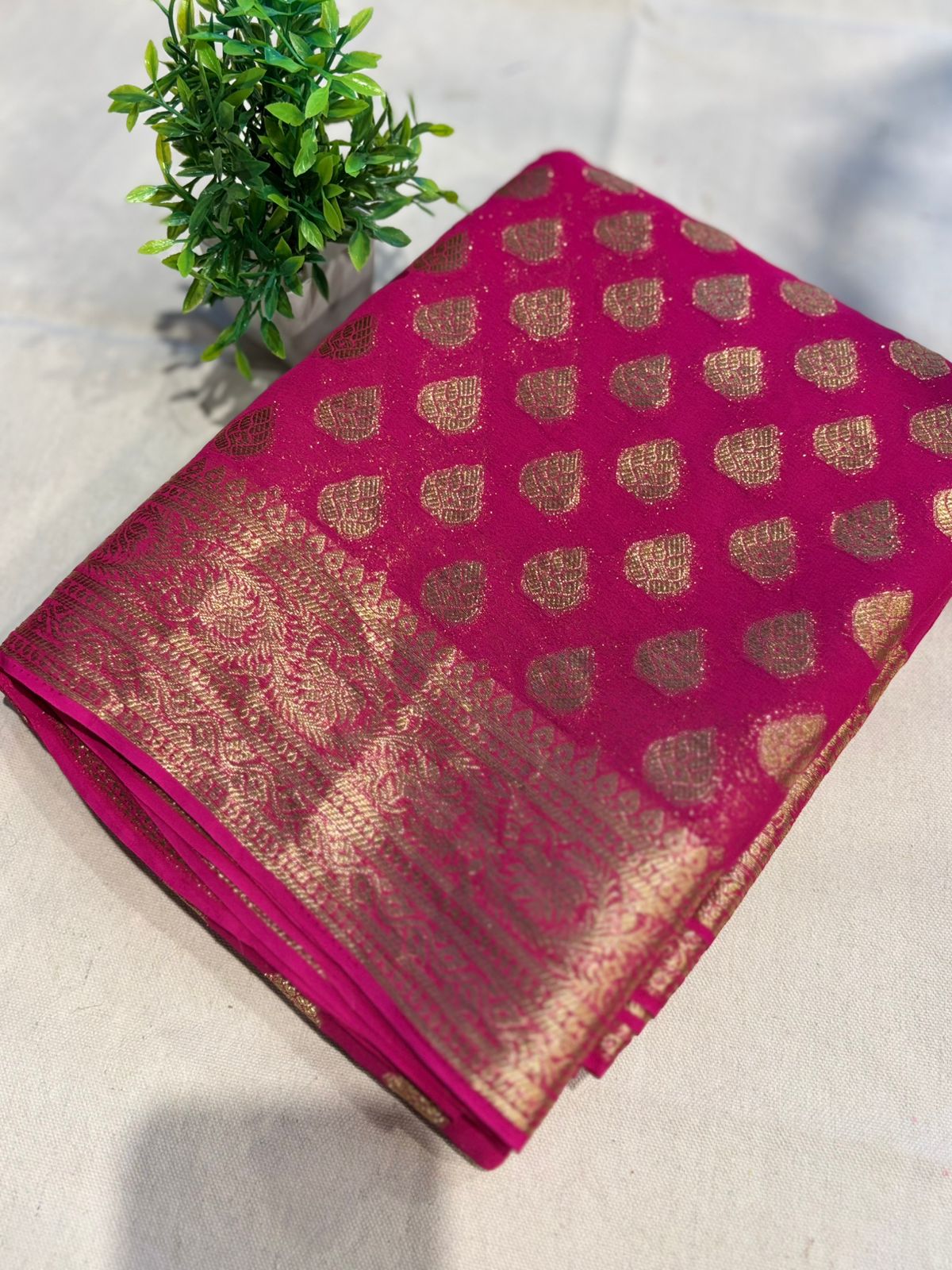 Zip & Go Chiffon Saree