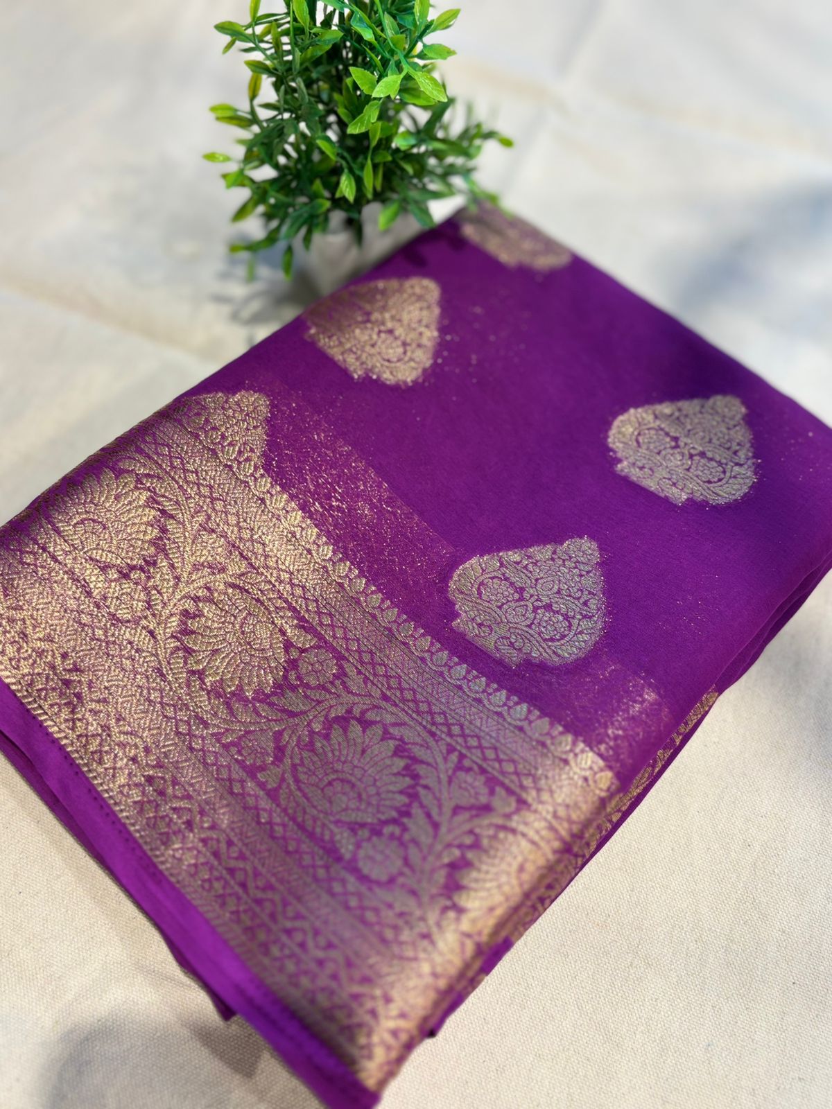 Zip & Go Chiffon Saree