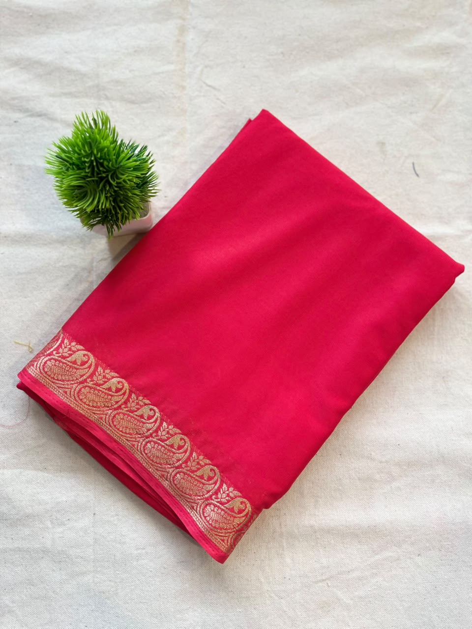 Semi mysore crepe silk Zip & Go Saree