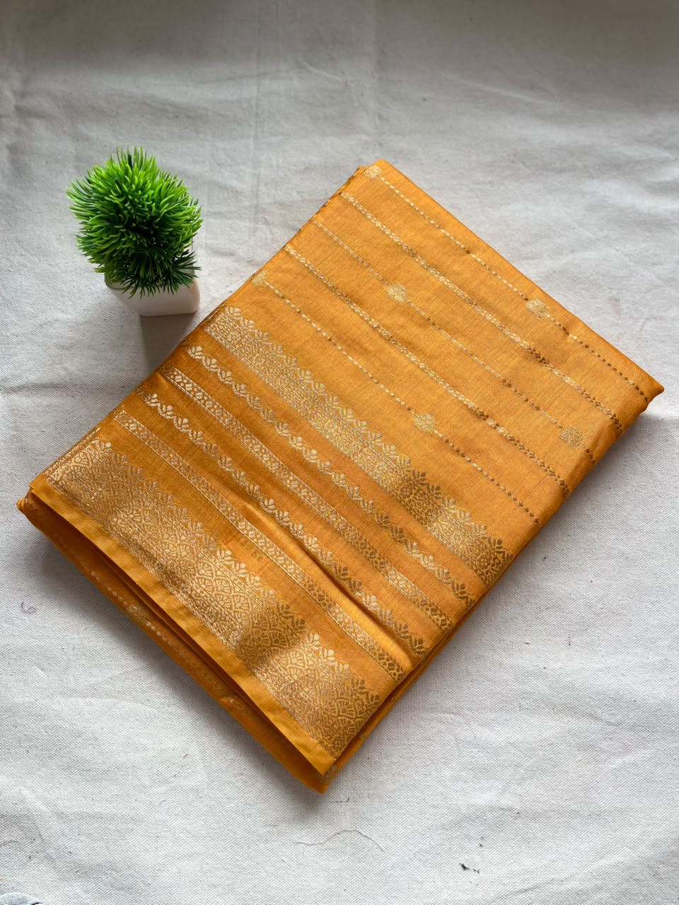 Semi mysore crepe silk Zip & Go Saree