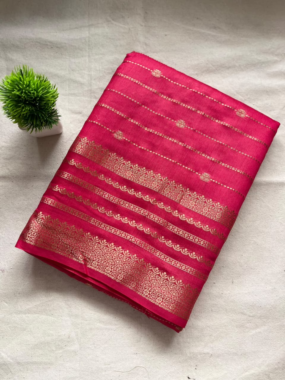 Semi mysore crepe silk Zip & Go Saree