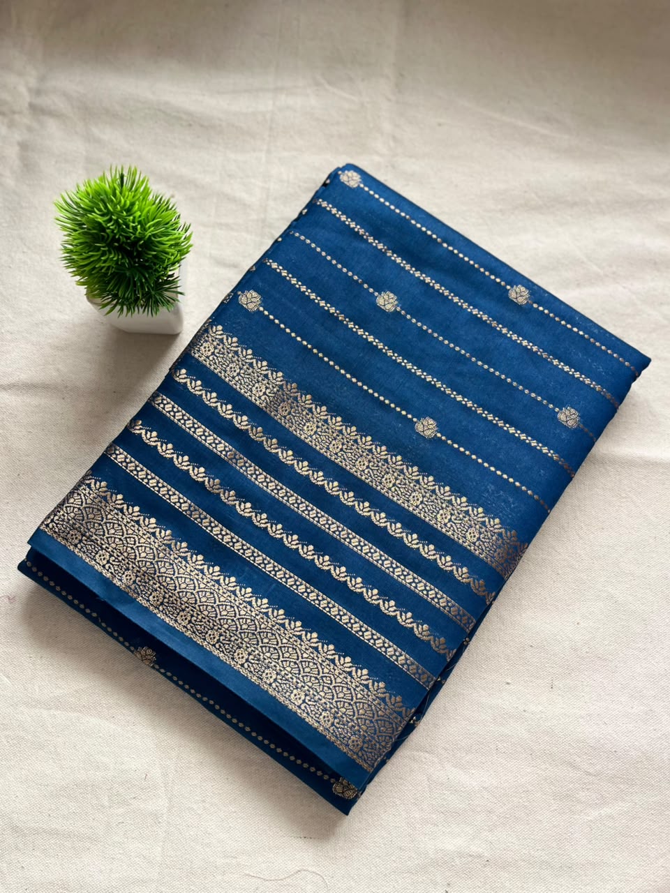 Semi mysore crepe silk Zip & Go Saree