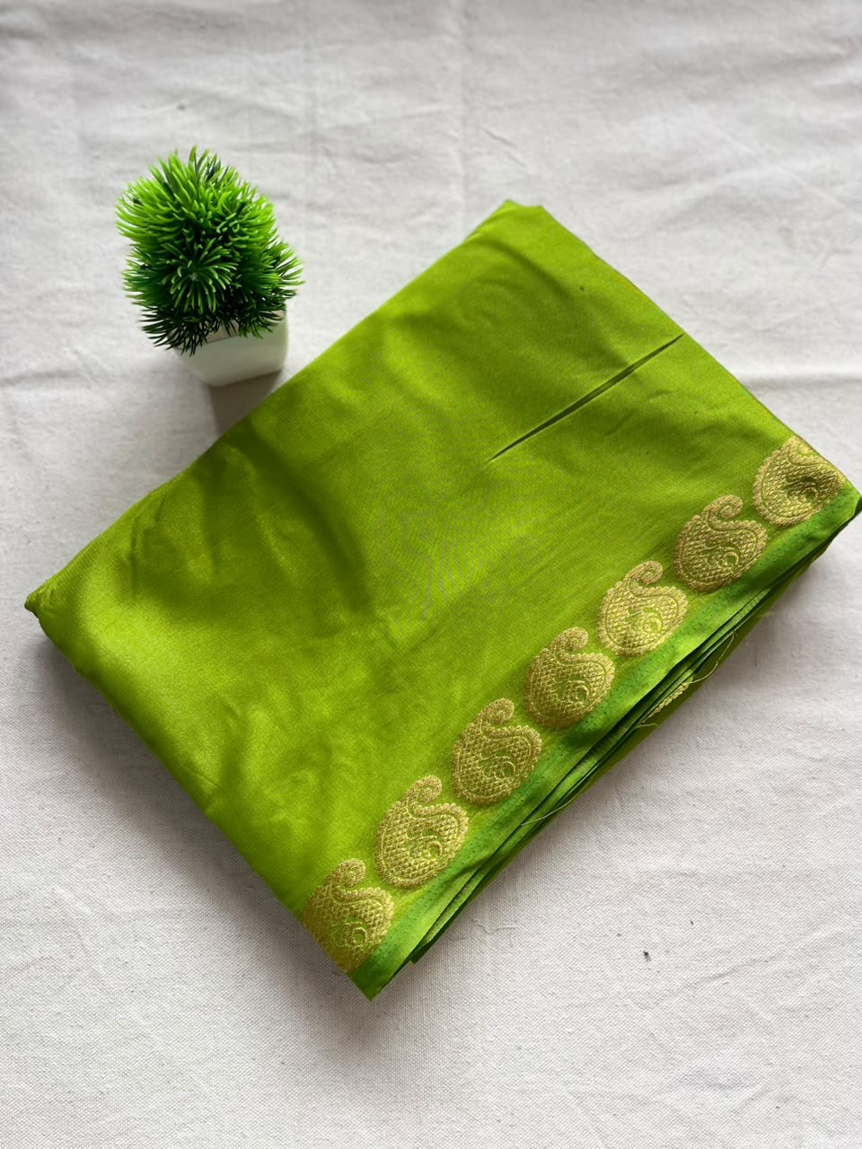 Semi mysore crepe silk Zip & Go Saree