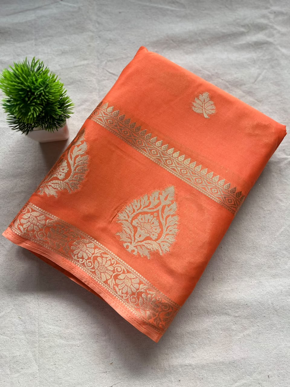 Semi mysore crepe silk Zip & Go Saree