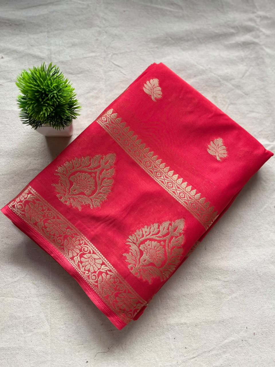 Semi mysore crepe silk Zip & Go Saree