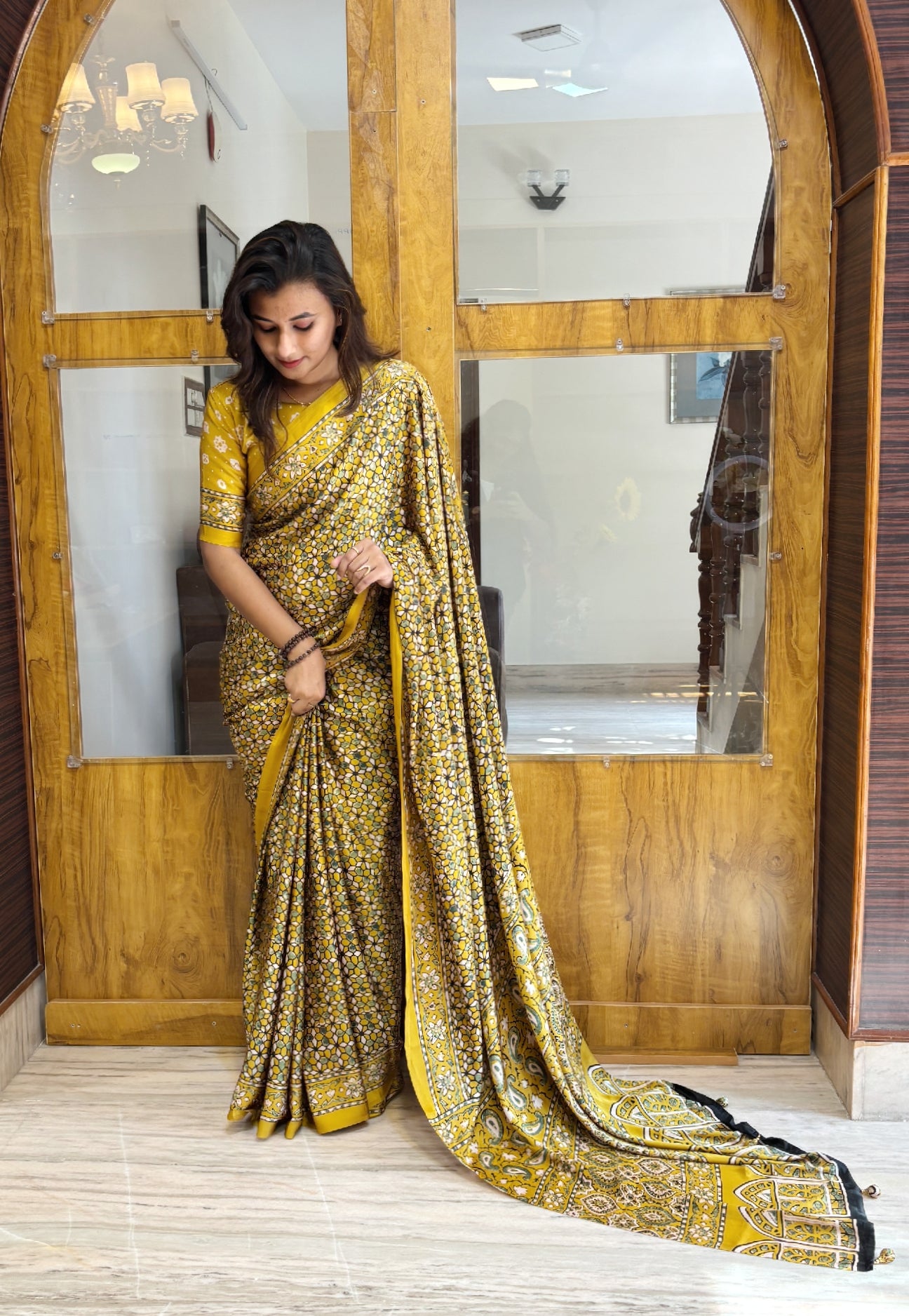 Satin saree