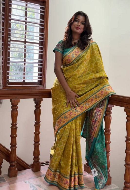 ready to wear saree model wearing elegant pre stitched saree for beginners