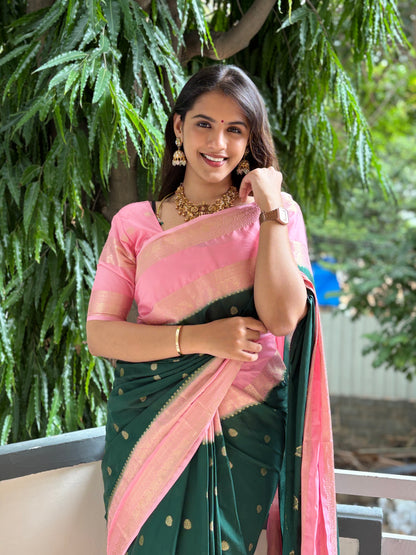 Semi Mysore crepe silk saree(8)