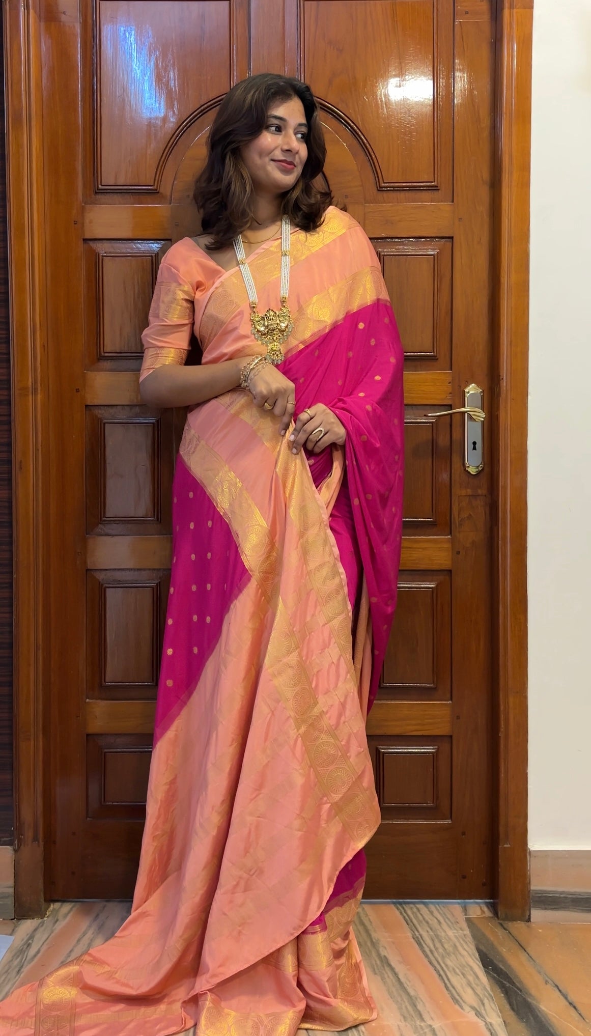 Semi Mysore crepe silk saree(20)