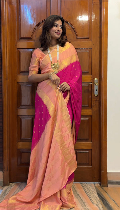 Semi Mysore crepe silk saree(20)