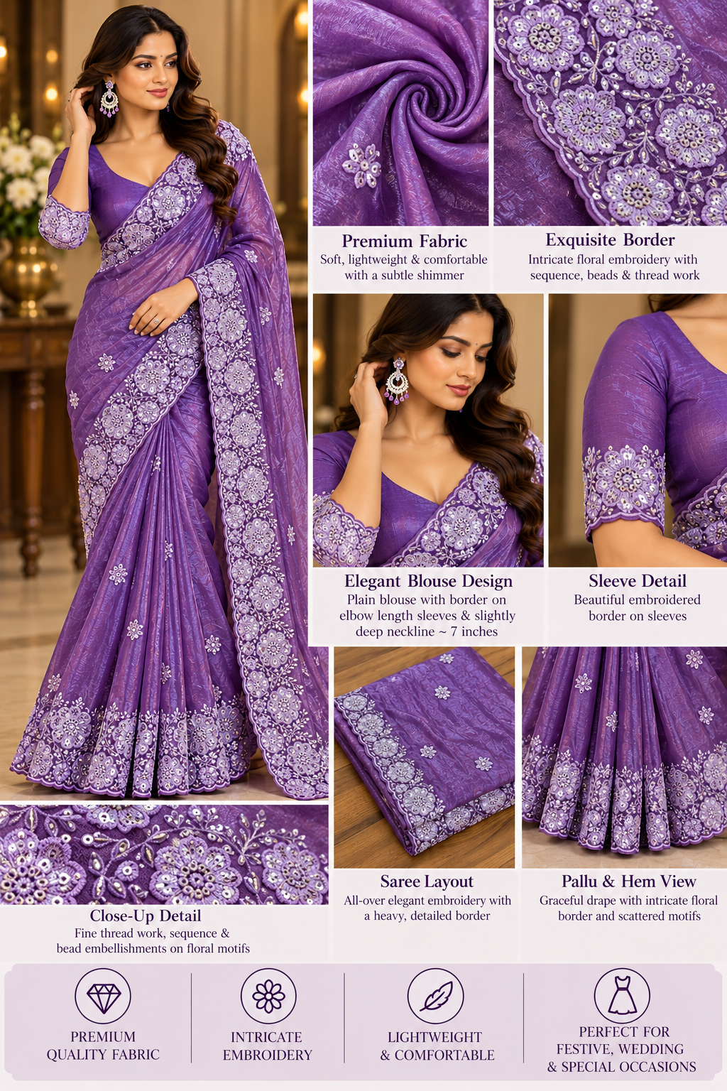 Party wear saree