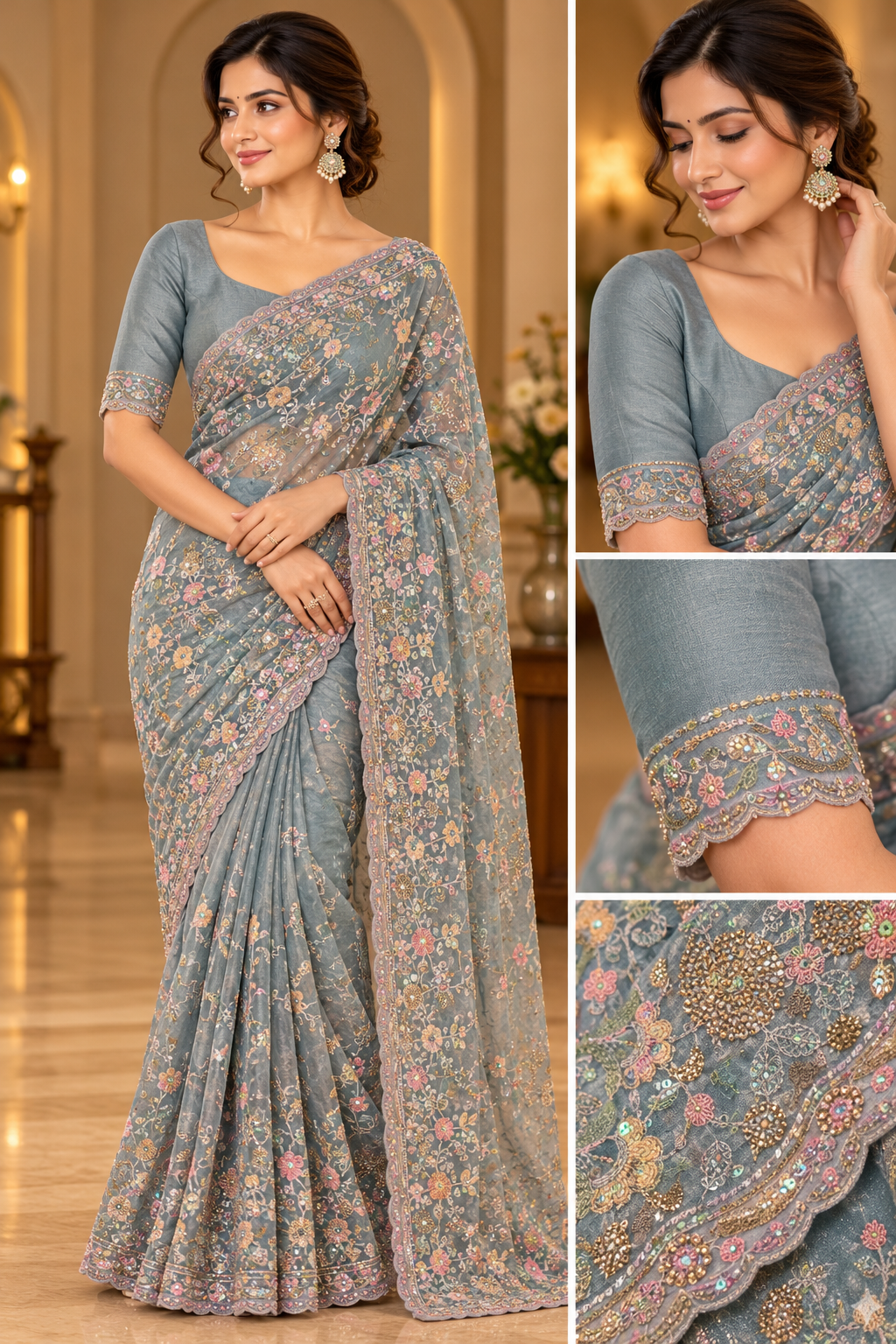 Party wear saree(2)