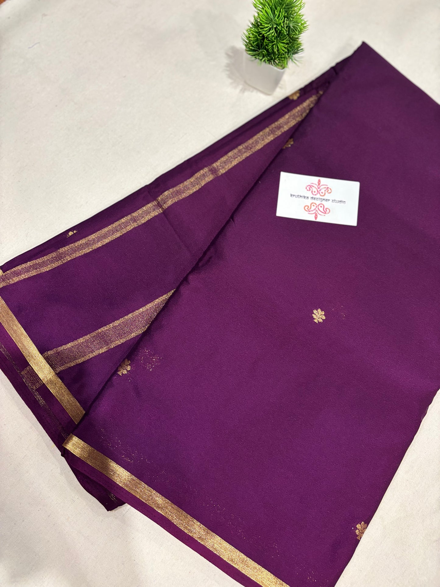 Premium Mysore crepe saree