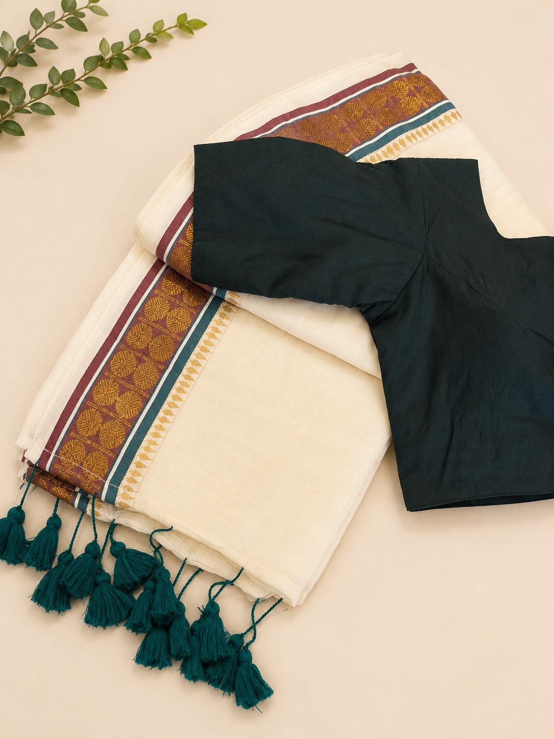 Readymade blouse with saree