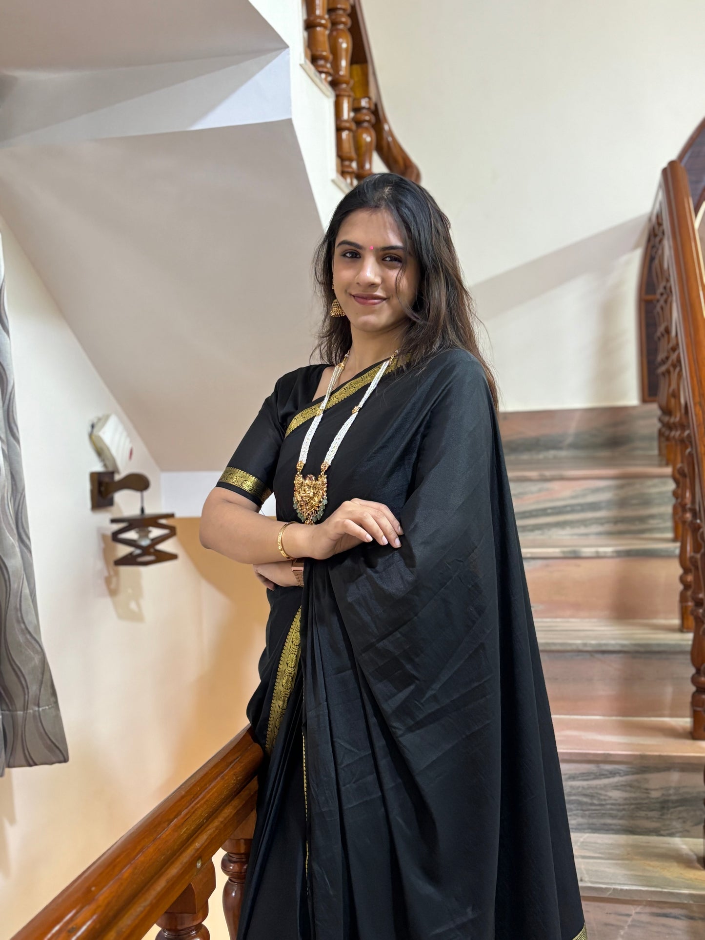Semi Mysore crepe silk saree