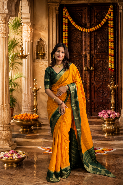 Mysore crepe silk saree