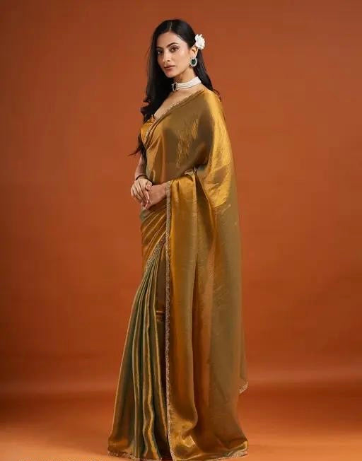 Space silk saree