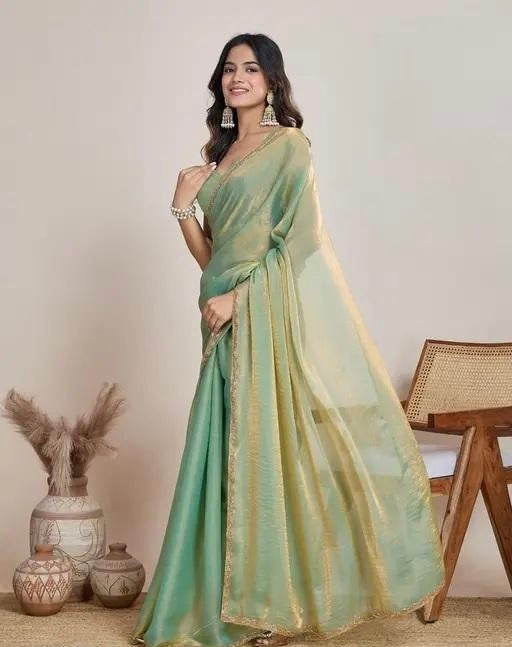 Space silk saree