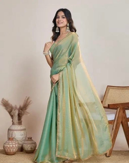 Space silk saree