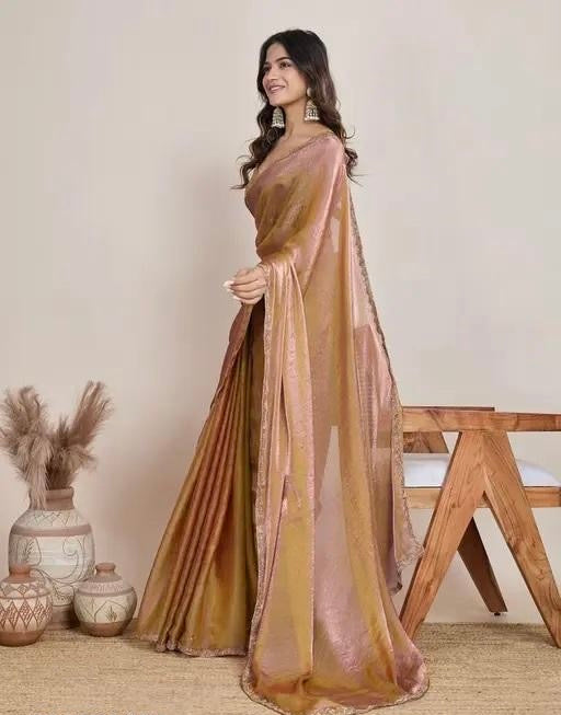Space silk saree