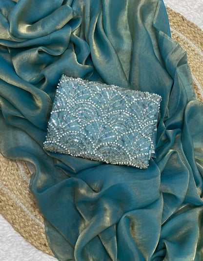 Space silk saree