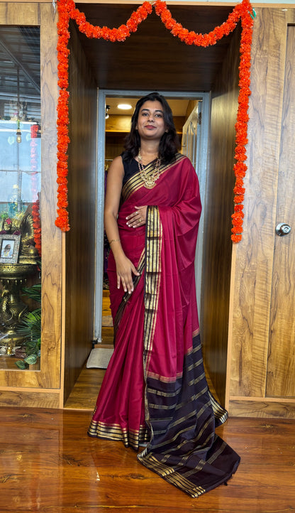 Semi Mysore silk(4pieces left) all sarees come with elbow length sleeves