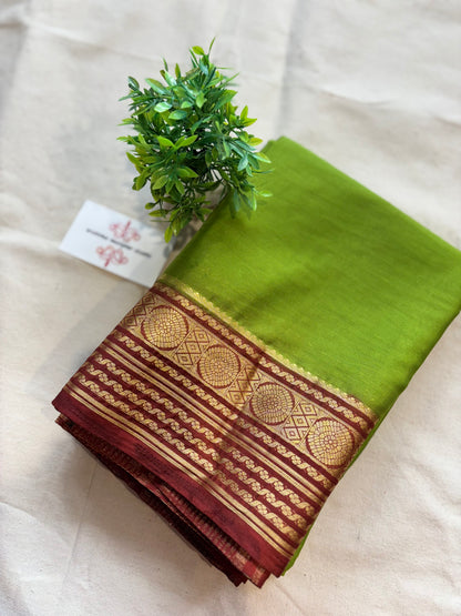 Semi Mysore silk sarees all sarees come with elbow length sleeves