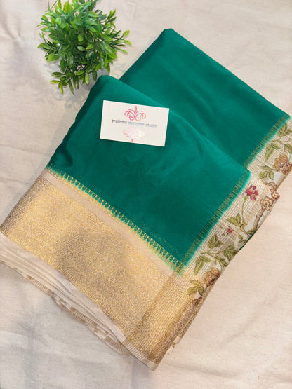 Printed Mysore crepe silk