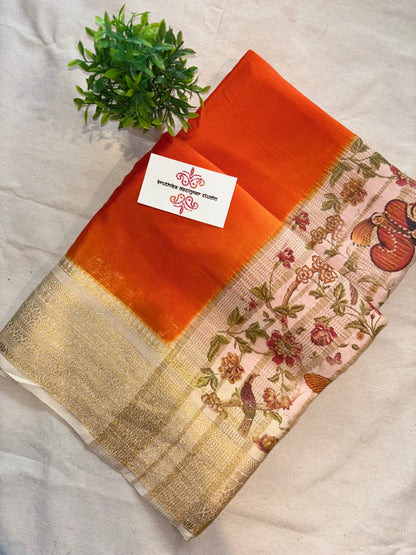 Printed Mysore crepe silk