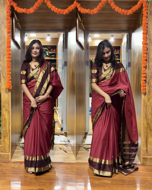 Semi Mysore silk saree