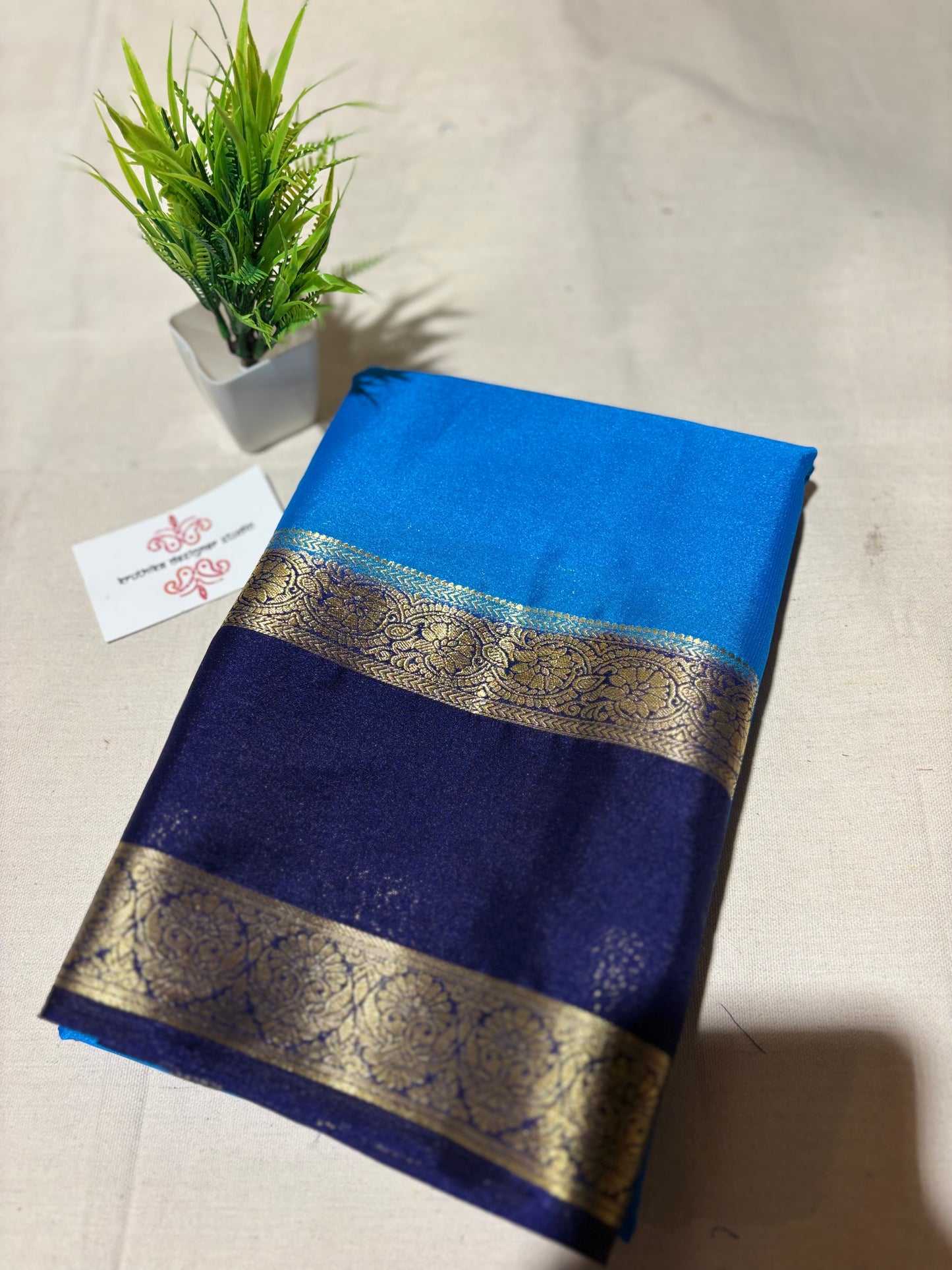 Semi Mysore silk saree
