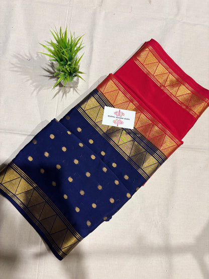 Semi Mysore silk double shade