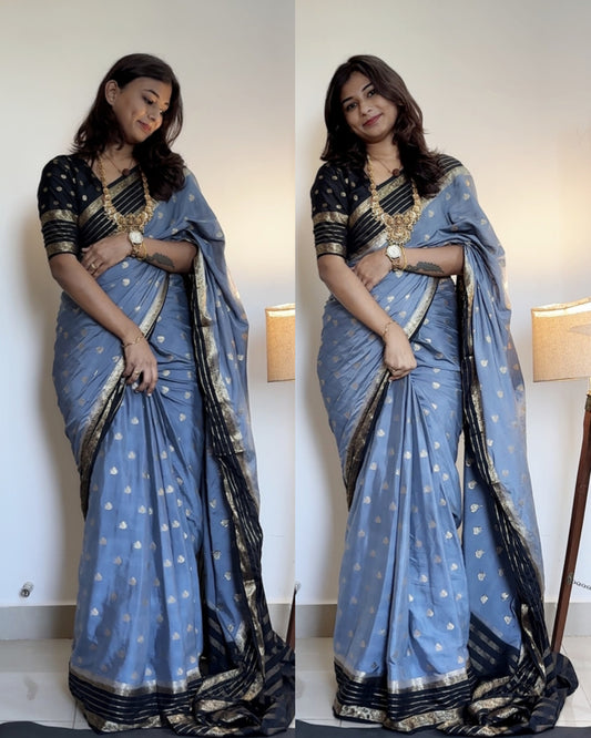 Semi Mysore silk butta 2