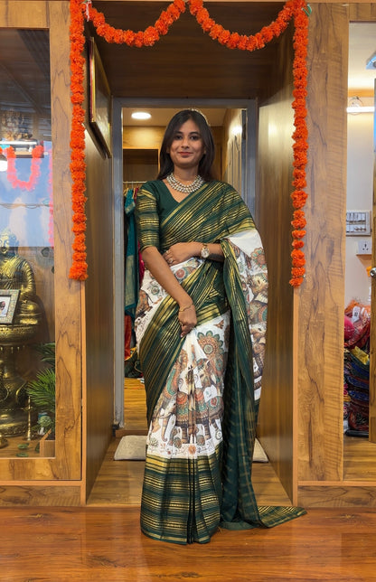 Semi Mysore silk kalamkari print (Copy)
