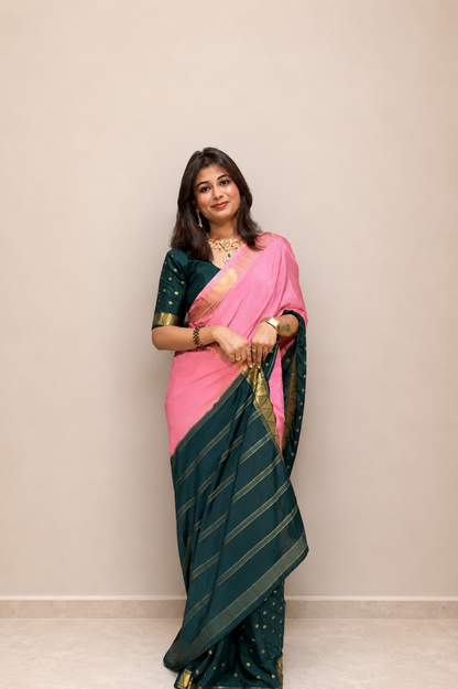 Semi Mysore silk double shade -KDS1004