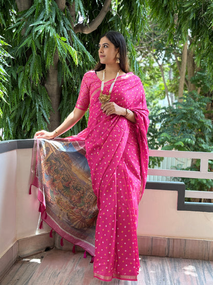 Bhandini digital  printed saree