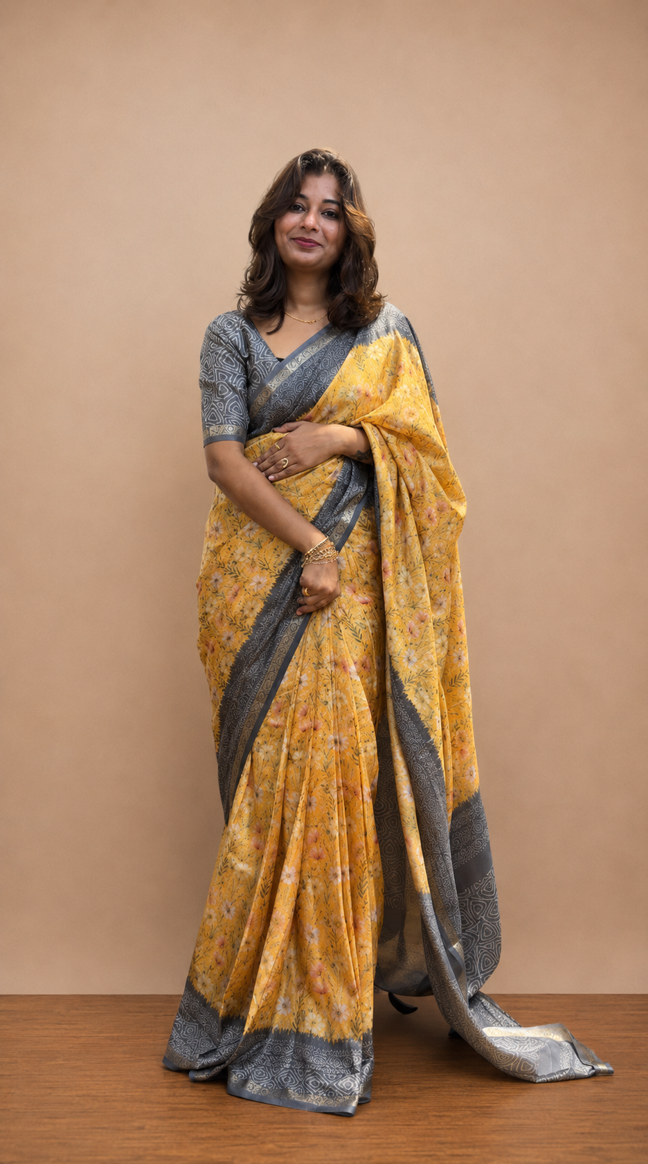 Satin silk saree