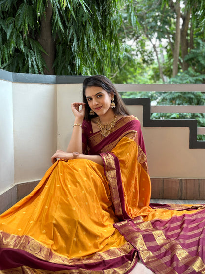 Semi Mysore crepe silk saree(20)