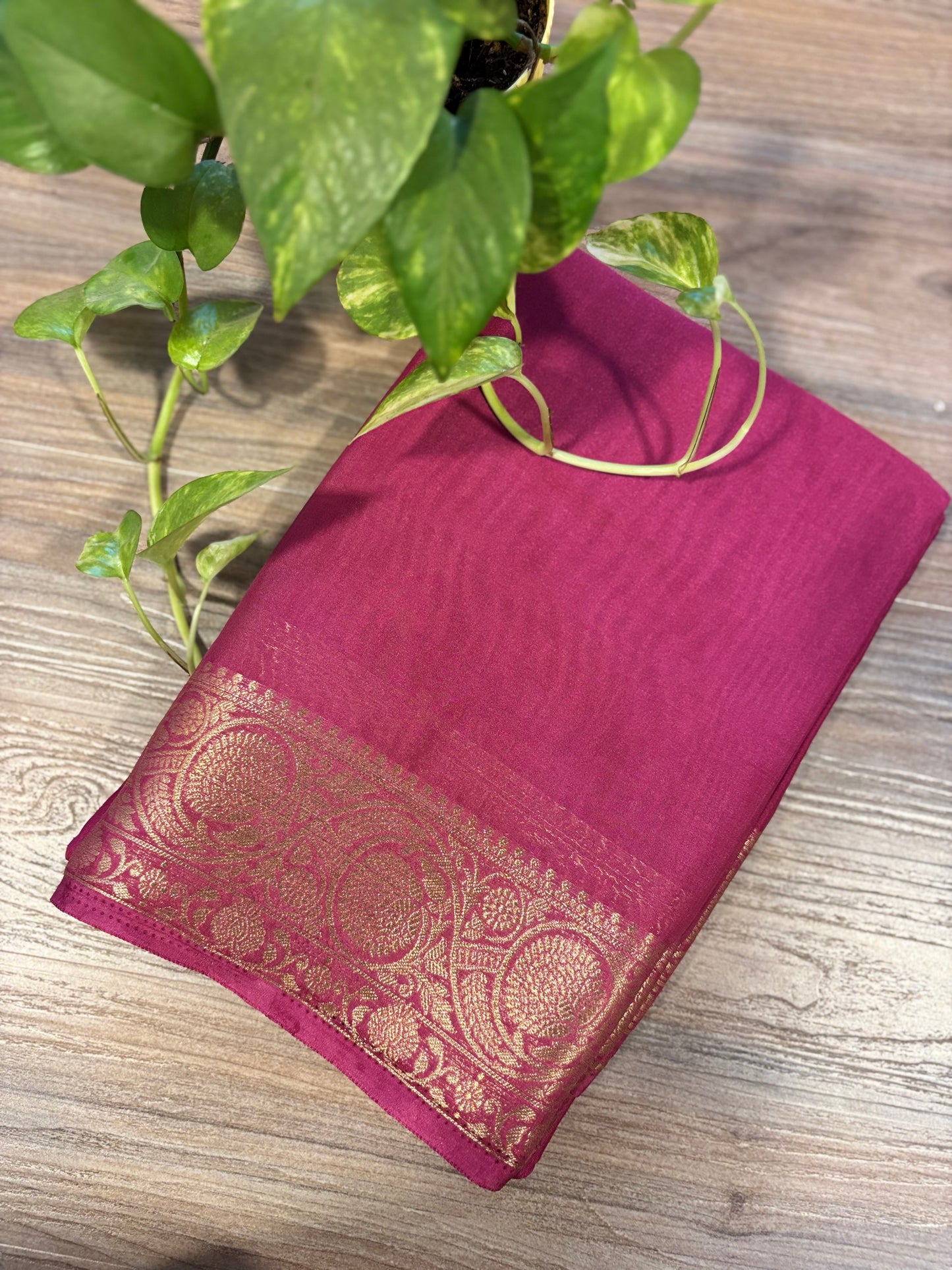 Zip & Go Saree Mysore crepe silk