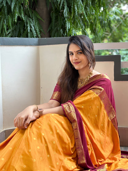 Semi Mysore crepe silk saree(20)