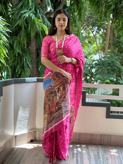 Bhandini digital  printed saree
