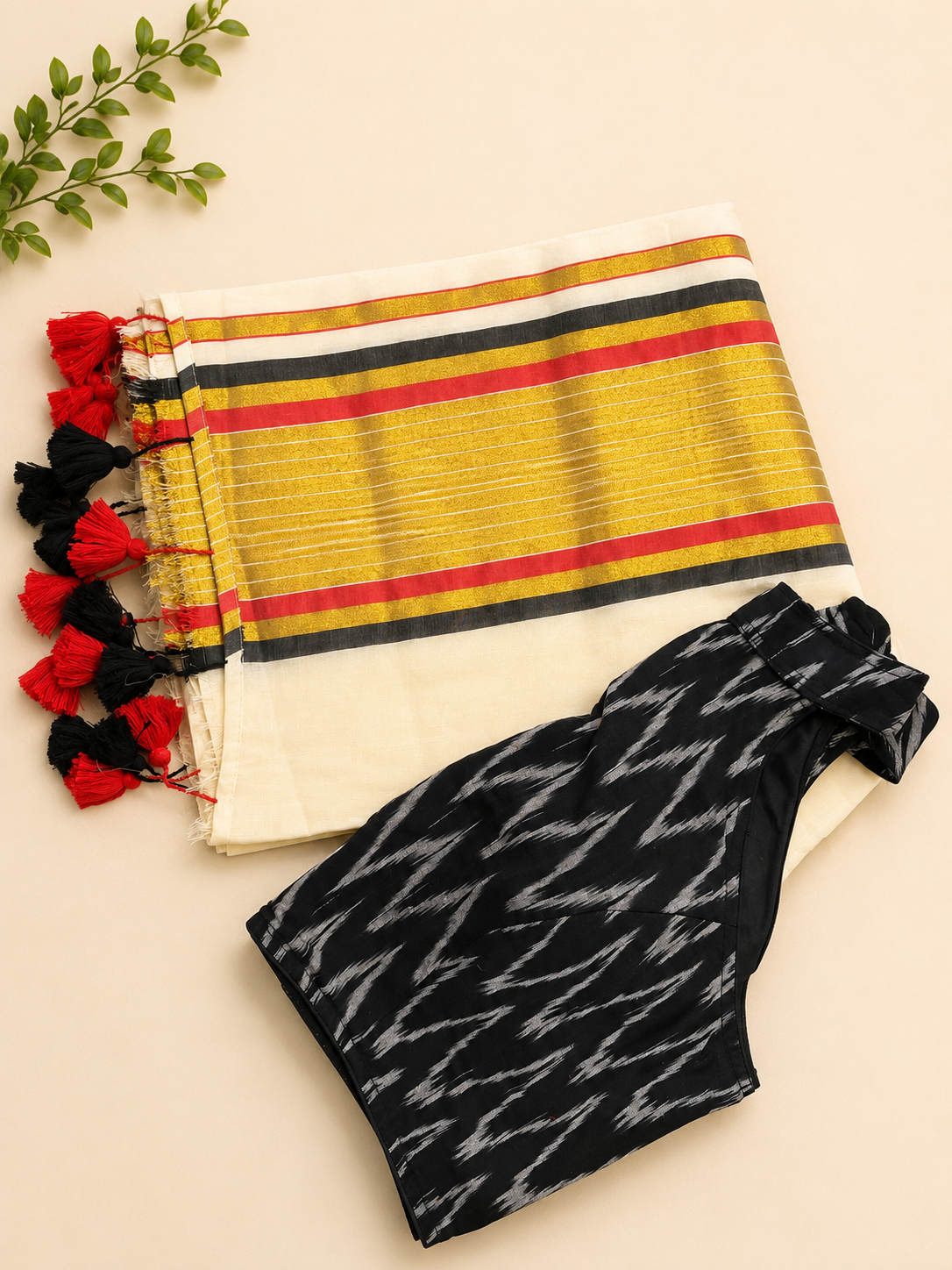 Readymade blouse with saree