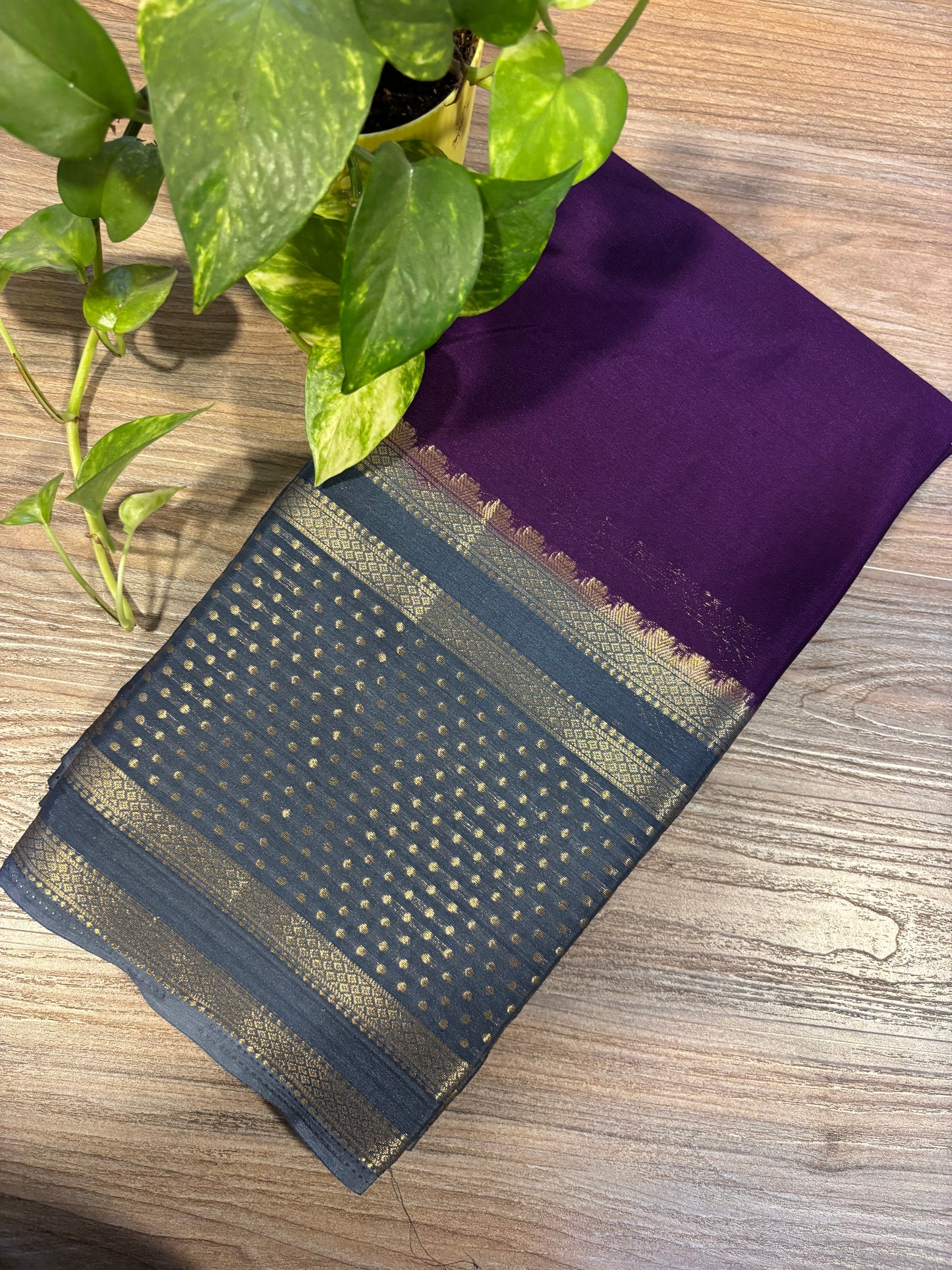 Zip & Go Saree Mysore crepe silk