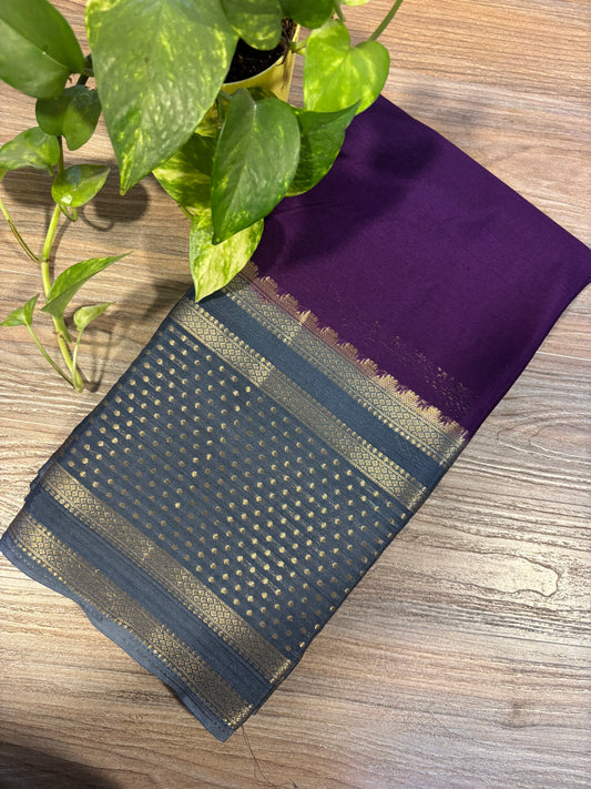 Zip & Go Saree Mysore crepe silk