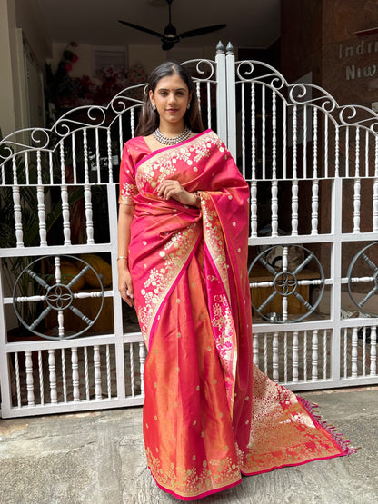 Banarasi organza saree